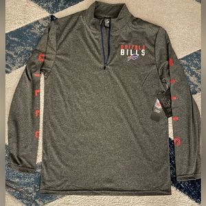 Buffalo Bills Quarter Zip Sweatshirt NWT